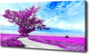 Vászonkép Fa és ösvény 120x60 cm