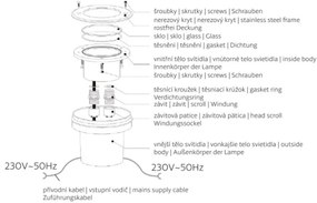 LED Kültéri behajtó lámpa ROAD LED/0,5W/230V IP67 6000K