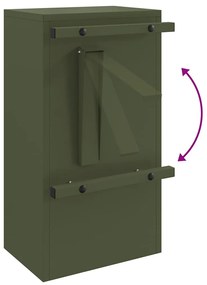 postaláda Oliva zöld 30 x 23 x 55 cm Acél