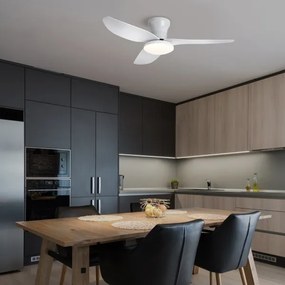 Brilagi - LED állítható mennyezeti ventilátor 30W 230V 3000-6500K fehér + DO