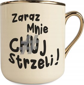 Bögre Krém-arany Azonnal Ch*j Lő Vicces Bögre Munka Ajándék