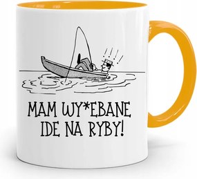 Sárga Horgász Bögre Horgász Ötlet! fényképes nyomattal