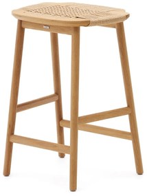 Natúr színű tölgyfa bárszék (ülésmagasság 65 cm) Enit – Kave Home