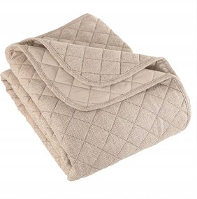 Dekoratív ágytakaró Molly 170x210 cm Sötét bézs