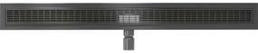 Mexen Flat M33 rozsdamentes acél zuhanyfolyó 100 cm, fekete, 1733100-15