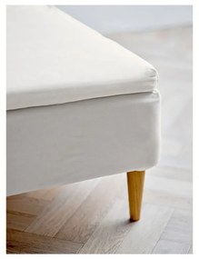 Fehér gumis pamut lepedő 140x200 cm Calm – Södahl