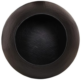 fekete kalapált alumínium dohányzóasztal Ø 50 x 30 cm