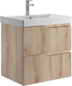 Jika Cubito Style mosdószekrény mosdó nélkül rendszerező a felső fiókok része 54,5x56,5x45,4 cm fadekor H40J4404023551