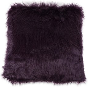 Dekorációs párnahuzat FAUX FUR hosszú szőr 50x50 cm, lila