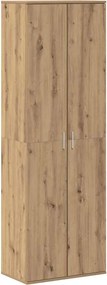 vidaXL Highboard kézműves tölgy 60 x 35 x 180 cm Faanyag