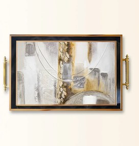 Üveg tálca, 38×24 cm – TPA9944