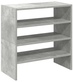 2 db betonszürke cipőtartó állvány halmozható 60 x 30 x 30,5 cm