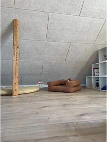 Mini Cube Dark Grey kinyitható gyerekfotel lábtartóval - Karup Design