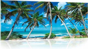 Vászonkép Üveg Konyha Tengerpart 125x50