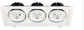 Avide LED Downlight Sein Négyzetes 3x30W IP20 8400lm 20° WW 3000K