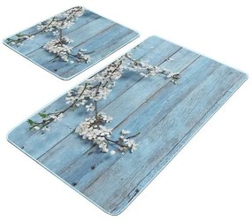 Kék fürdőszobai kilépő szett 2 db-os 60x100 cm – Mila Home