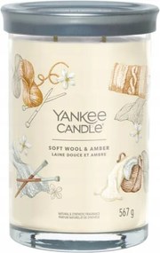 Puha gyapjú borostyán Yankee Candle gyertyapohár 2 kanóc