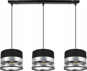 Mennyezeti Lámpa Függeszték Csillár Króm Fekete Lámpabúra Glamour Díszléc Az Asztal Felett