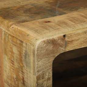 Dohányzóasztal 90x50x35 cm Tömör nyers mangófából