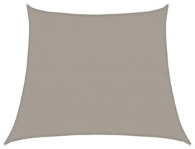 világosszürke trapéz alakú HDPE napvitorla 160 g/m² 3/4x3 m