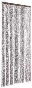 barna és bézs zsenília rovarfüggöny 100 x 230 cm