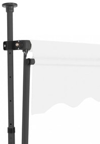 krémszínű kézzel kihúzható LED-es napellenző 300 cm
