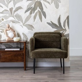 Bézs zsenília fotel Bind – Ixia