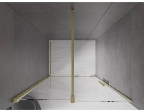 Mexen Velar, nyílásba tolóajtó 110x200 cm, 8mm átlátszó üveg, arany matt, 871-110-000-01-55