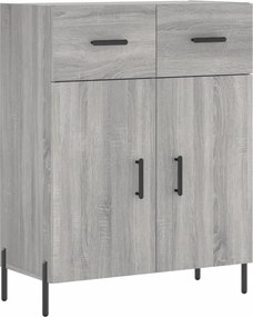 vidaXL szürke sonoma színű szerelt fa tálalószekrény 69,5 x 34 x 90 cm