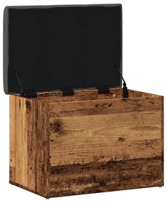 antik fa szerelt fa tárolópad 62x42x45 cm