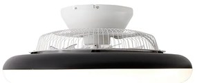 Mennyezeti ventilátor fekete 55,5 cm LED-del, fényerőszabályzóval és távirányítóval - Clima