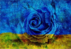 Fotótapéta Kék rózsa Ukrajna hazafias szimbólum 208x146 +ragasztó