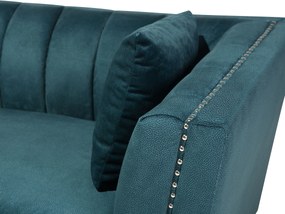 Klasszikus Háromszemélyes Kanapé Kékeszöld Színben GAULA Beliani