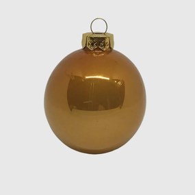 Gold üveg karácsonyi gömb szett 12*6cm