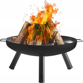 Kerti Tűzrakóhely Kerek Acél Grill Bogrács XXL 67cm