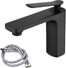 Mosdó csaptelep fekete sárgaréz modern szerelés Asztallap egylyukú