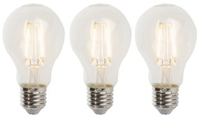 3 db E27-es szabályozható LED izzó készlet A60 5W 470lm 2700K
