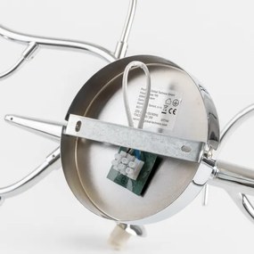 Brilagi - LED felületre szerelhető csillár MISTEL 15xG9/3W/230V fekete króm/füstszínű