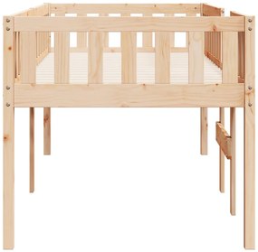 tömör fenyőfa gyerekágy matrac nélkül 75 x 190 cm