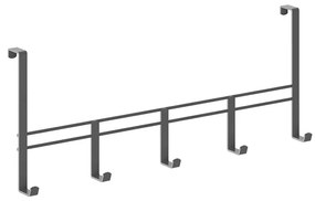 Fekete fém ajtófogas 38 cm Lava – Metaltex