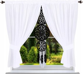 Kész függöny 170x400 álomfogóval Képernyőpanel Filc függöny a nappaliba