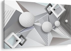 Geometriai absztrakt kép (90x60 cm)