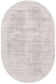Viszkóz szőnyeg Oval Nova Light Grey 150x230 cm