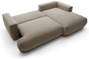 Sarokkanapé Dita mini (J) (szürkés bézs + fekete). 1100328