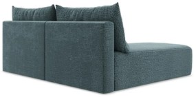 Türkiz kinyitható-tárolóhelyes sarokkanapé (bal oldali) Kalena – Makamii