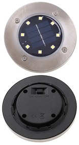 Napelemes kerti LED lámpák - 8 LED - 4 db - meleg fehér