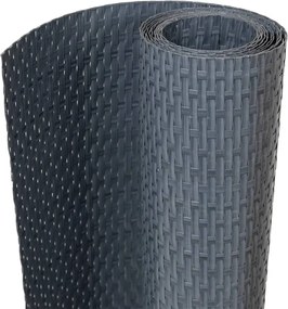 vidaXL antracitszürke polyrattan erkélyparaván 600x90 cm