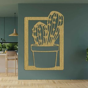 Designer fa falfestmény növényi motívummal - ELIEE