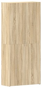Cipőtartó Sonoma tölgy 80x35,5x180 cm Műgyanta
