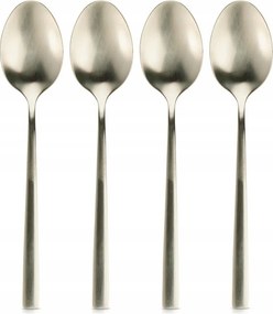 4x Arany Teáskanál Kávé Desszert Kis Kanál Szett